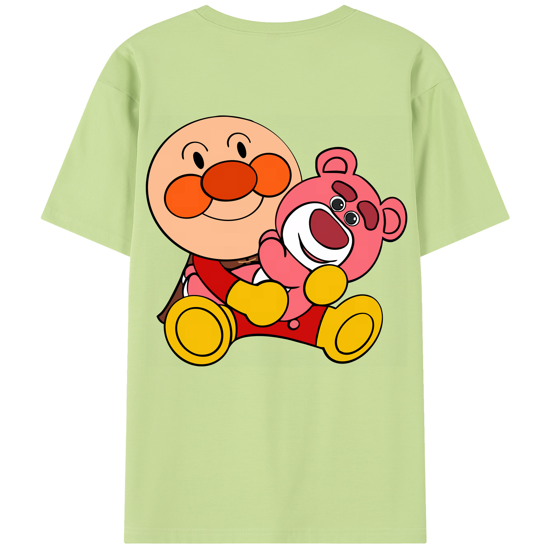 （画像用） アンパンマン Anpanman 綿100％半袖Tシャツ（背面プリント）